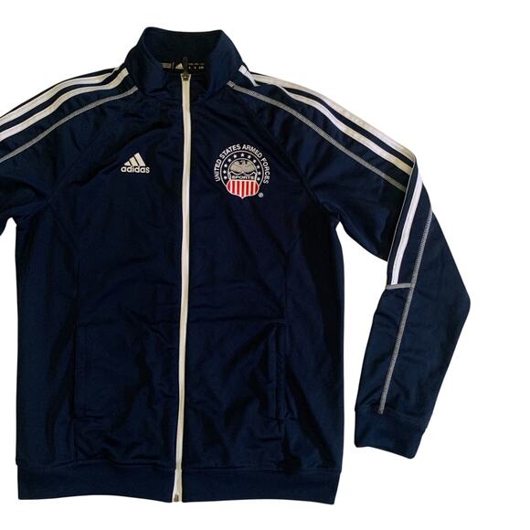 Adidas Womens Size L Full Zip United States Armed Forces Sports USA Track Jacket - Picture 9 of 15